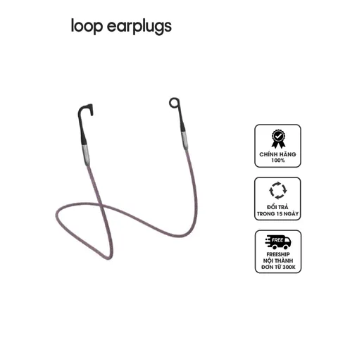 Dây Tai Nghe Loop Link Thời Trang - Phụ Kiện Tai Nghe Chống Rơi Cho Nam Nữ - Màu Đen & Tím, Thích Hợp Tập Luyện, Di Chuyển