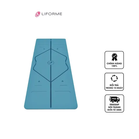 Thảm Tập Yoga Liforme Cao Cấp Chống Trượt PU - Dày Dặn 4.2mm, Chất Liệu Thân Thiện Môi Trường, Định Tuyến Tư Thế Chính Xác