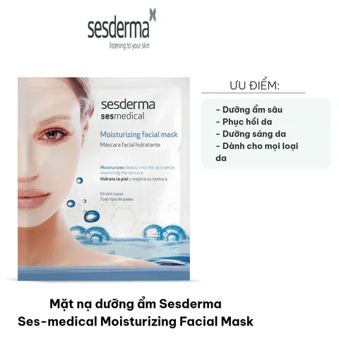 Mặt Nạ Dưỡng Ẩm Sesderma Ses-medical - Khôi Phục Độ Đàn Hồi, Làm Đều Màu Da, Cho Làn Da Mịn Màng, Dành Cho Da Khô Thoát Nước