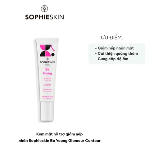 Kem Mắt Giảm Nếp Nhăn Sophieskin Be Young Glamour Contour 15ml - Hỗ Trợ Trẻ Hóa, Chống Oxy Hóa, Dưỡng Ẩm Cho Da Mắt