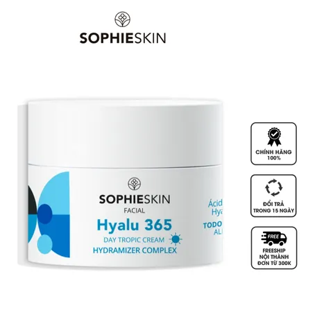 Kem Dưỡng Ẩm Ban Ngày Sophieskin Hyalu 365 Tropic Day Cream - Cấp Ẩm Sâu, Chống Nắng, Dành Cho Mọi Loại Da, 50ml
