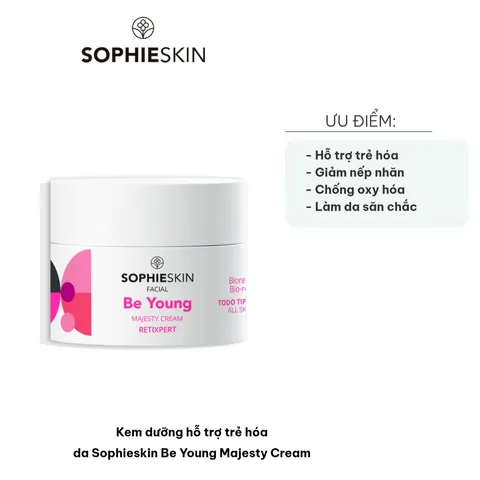 Kem Dưỡng Trẻ Hóa Da Sophieskin Be Young Majesty Cream 50ml - Giảm Nếp Nhăn, Cải Thiện Độ Săn Chắc, Dưỡng Ẩm Sâu, Phù Hợp Mọi Loại Da