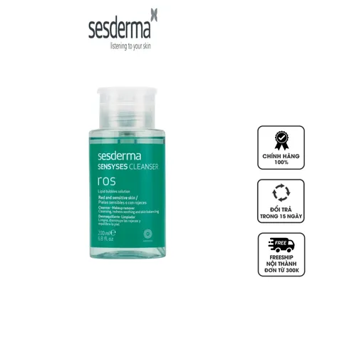 Nước Tẩy Trang Dưỡng Ẩm Sesderma Sensyses Cleanser Ros - Sạch Sâu, Dịu Nhẹ Cho Da Nhạy Cảm, Chống Kích Ứng, 200ml
