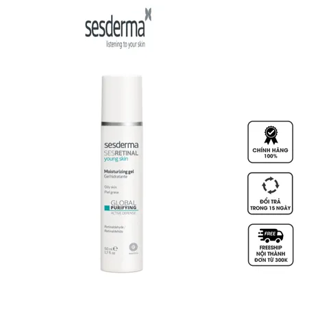 Gel Dưỡng Ẩm Sesderma Sesretinal Cho Da Dầu Mụn - Cải Thiện Kết Cấu Da, Ngăn Ngừa Mụn, Dưỡng Ẩm Hiệu Quả 50ml