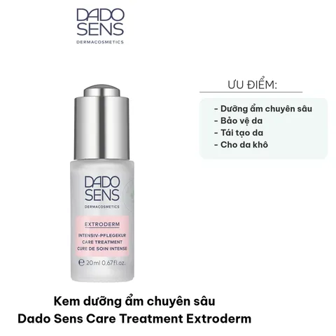 Kem Dưỡng Ẩm Chuyên Sâu Dado Sens Care Treatment Extroderm - Phức Hợp Omega, Vitamin F, Giúp Da Khô Mềm Mại, Thích Hợp Cho Mặt Và Body