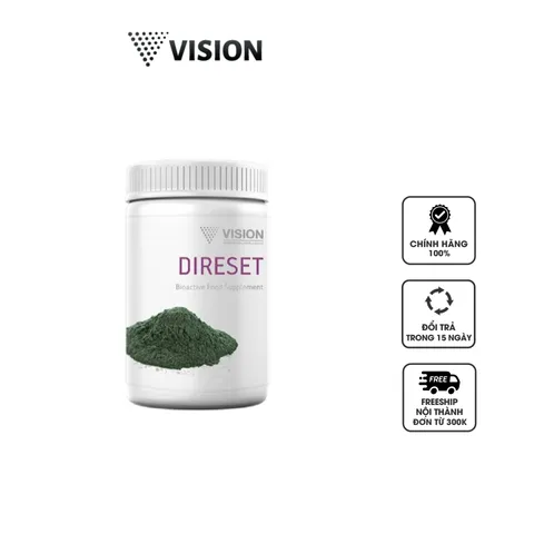 Viên uống Direset Vision tăng cường miễn dịch, hỗ trợ kháng khuẩn, bổ sung sức khỏe - Hộp 30 viên cho người trưởng thành