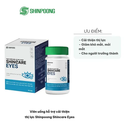 Viên Uống Hỗ Trợ Cải Thiện Thị Lực Shinpoong Shincare Eyes - Chiết Xuất Hoa Cúc Vạn Thọ và Vitamin Bổ Mắt, 30 Viên