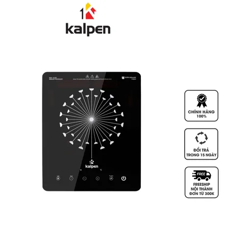 Bếp Từ Đơn Kalpen IK1 - Công Suất 2200W, Tự Ngắt An Toàn, Bề Mặt Kính Ceramic Chống Trầy Xước, Hẹn Giờ Tiện Lợi