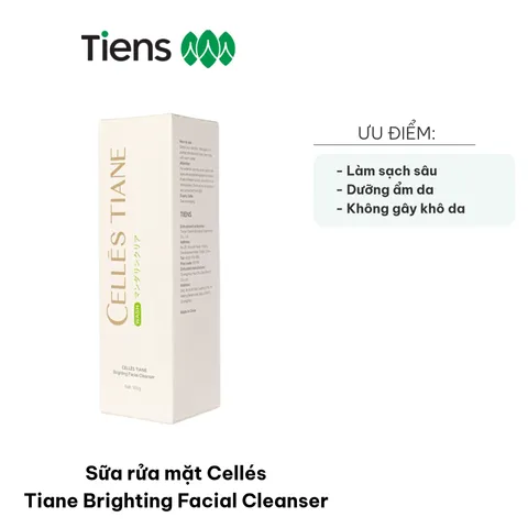 Sữa Rửa Mặt Cellés Tiane Brighting Facial Cleanser - Giúp Làm Sạch Sâu, Giữ Ẩm Và Cải Thiện Độ Rạng Rỡ Da 100g