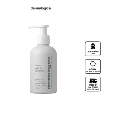 Sữa Tẩy Trang Cân Bằng Da Dermalogica Micellar Prebiotic Precleanse - Chăm Sóc Da Mặt Dưỡng Ẩm, Dịu Nhẹ, 150ml