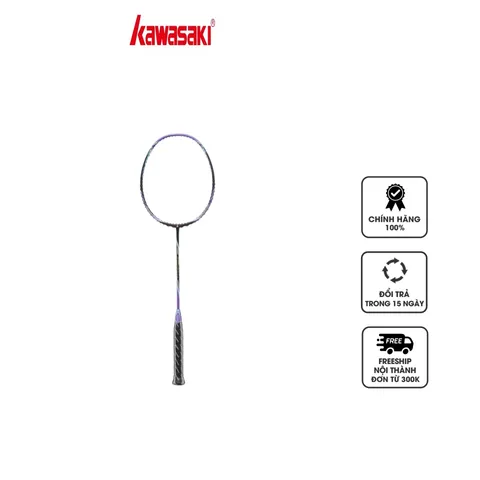 Vợt cầu lông Kawasaki Super Light L5 Carbon - Thiết kế siêu nhẹ 76g, linh hoạt cho người chơi tấn công nhanh, chất lượng cao cấp.