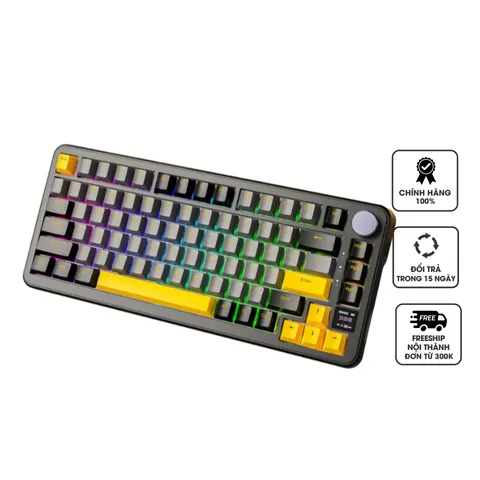 Bàn Phím Cơ Bluetooth Attack Shark X85 Pro - Led RGB, 3 Chế Độ Kết Nối, Hotswap - Phụ Kiện Máy Tính Cao Cấp