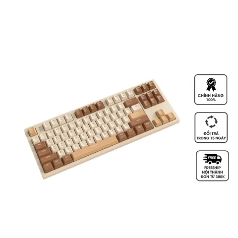 Bàn Phím Cơ Bluetooth Không Dây Freewolf M88 - Kết Nối Đa Năng, Keycaps PBT, Hỗ Trợ Hotswap, Trải Nghiệm Gõ Nhạy Chất Lượng Cao