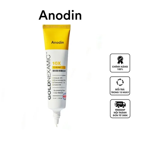 Kem Dưỡng Anodin Goldnexamic 10X Cream - Hỗ Trợ Trắng Da, Mờ Thâm Nám, Phục Hồi Độ Đàn Hồi Cho Mọi Loại Da 35ml