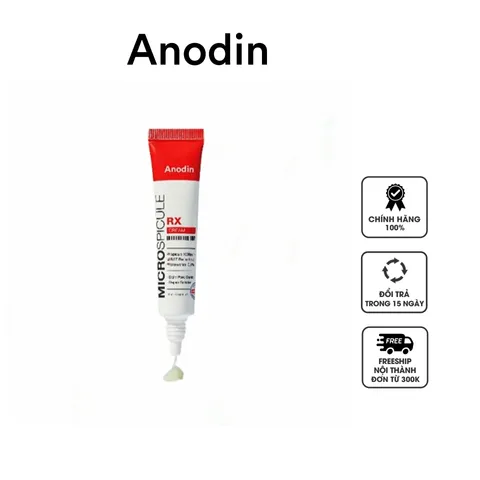 Kem vi gai Retinol 5% Anodin Micro Spicule RX Cream - Dưỡng da trẻ hóa, trị mụn, chống lão hóa 15ml