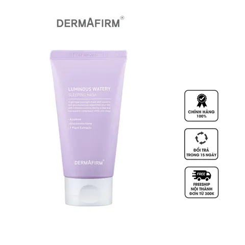 Mặt Nạ Ngủ Dermafirm Luminous Watery - Dưỡng Ẩm, Cấp Nước, Làm Sáng Da, Phù Hợp Mọi Loại Da, 100ml