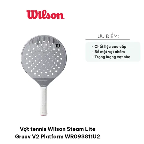 Vợt Tennis Wilson Steam Lite Gruuv V2 WR093811U2 - Dụng Cụ Thể Thao Cao Cấp, Thiết Kế Nhẹ Nhàng, Kiểm Soát Tốt, Dành Cho Người Ghiền Tennis