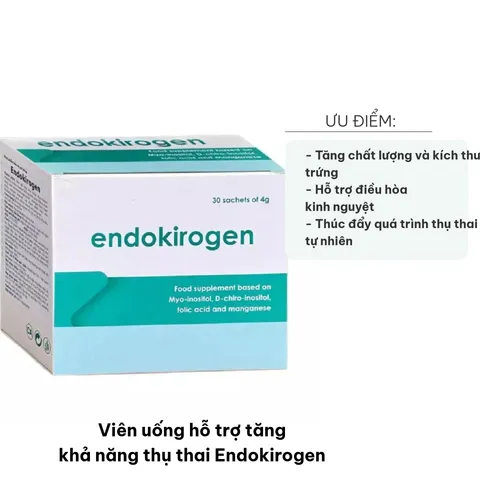Viên Uống Endokirogen Hỗ Trợ Tăng Khả Năng Thụ Thai - Giúp Ổn Định Kinh Nguyệt, Cải Thiện Chất Lượng Trứng cho Phụ Nữ Mang Thai