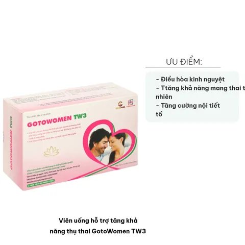 Viên uống GotoWomen TW3 - Hỗ trợ tăng khả năng thụ thai, cải thiện sức khỏe sinh sản cho phụ nữ chuẩn bị mang thai