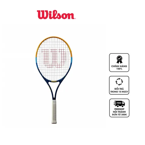 Vợt Tennis Wilson Profile B07MBQSGTQ Dành Cho Người Lớn - Thiết Kế Nhẹ, Cơ Động Cao, Màu Xanh/Da Cam