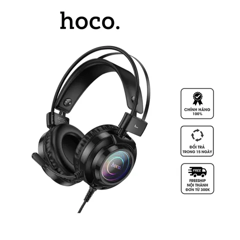 Tai Nghe Chụp Tai Hoco W110 Có Mic Đàm Thoại - Âm Thanh Rõ Ràng, Bass Mạnh, Thiết Kế Năng Động, Phù Hợp Nghe Nhạc, Chơi Game