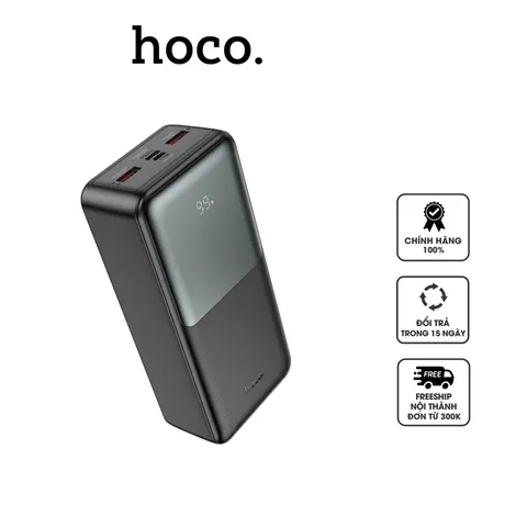Sạc Dự Phòng Hoco J136B 30000mAh - Sạc Nhanh PD20W, 4 Cổng USB & Type-C, Duy Trì Năng Lượng Cho Điện Thoại & Máy Tính Bảng