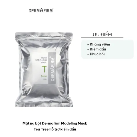 Mặt Nạ Bột Dermafirm Modeling Mask Tea Tree - Hỗ Trợ Kiềm Dầu, Giảm Viêm, Phục Hồi Da Nhờn, 1000g