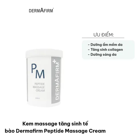 Kem Massage Tăng Sinh Tế Bào Dermafirm Peptide - Dưỡng Trắng, Kích Thích Collagen cho Da Mềm Mại, Sáng Khỏe 1000ml