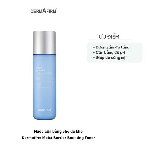 Nước Cân Bằng Da Khô Dermafirm Moist Barrier Boosting Toner 200ml - Dưỡng Ẩm Sâu, Làm Đầy Nếp Nhăn, Giúp Da Căng Mọng