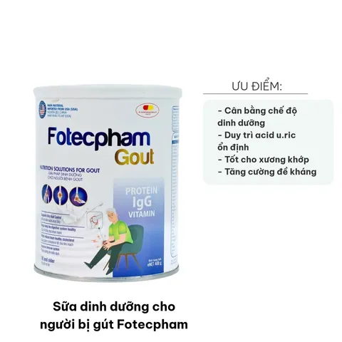 Sữa Dinh Dưỡng Fotecpham Cho Người Bị Gút 400g - Hỗ Trợ Chế Độ Dinh Dưỡng Và Sức Khỏe Xương Khớp Tốt Nhất