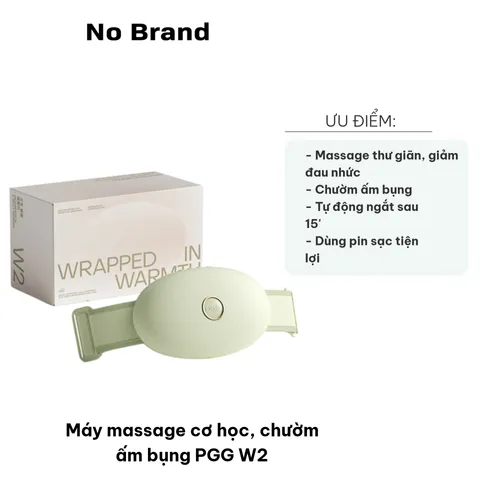 Máy Massage Nóng PGG W2 - Thiết Bị Massage Cơ Học Thư Giãn Bụng Cho Phụ Nữ, Hỗ Trợ Ngày Đèn Đỏ, Tiện Lợi Sử Dụng Ngoài Trời