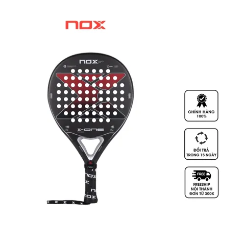 Vợt Padel Nox X-ONE Evo Red 2023 - Vợt Chất Liệu Cao Cấp cho Người Chơi Mới và Trung Cấp, Độ Bền Tối Ưu, Kiểm Soát Tốt