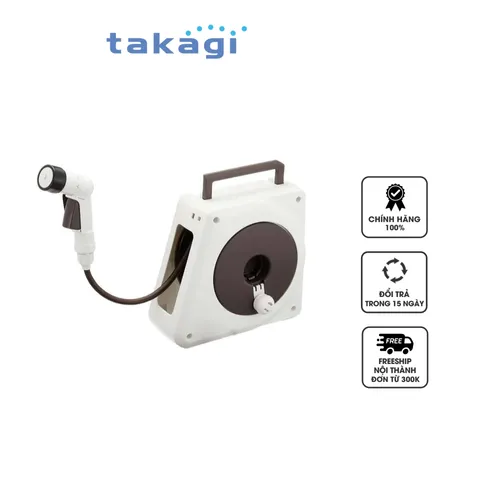 Bộ Vòi Tưới Cây 20m Takagi Aurora NANO RM220BR - Vòi Phun Nước Chống Xoắn, 4 Chế Độ Tưới Linh Hoạt, Chất Liệu PVC Bền Bỉ