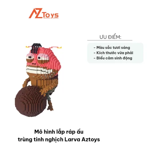 Mô Hình Lắp Ráp Ấu Trùng Tinh Nghịch Larva Aztoys - Đồ Chơi Giáo Dục Phát Triển Tư Duy Cho Trẻ Em, Chủ đề Phim Hoạt Hình Nổi Tiếng