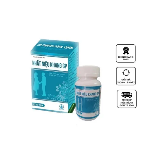 Viên Uống Nhất Niệu Khang GP - Hỗ Trợ Cơ Quan Sinh Sản Từ Thiên Nhiên, Giảm Khối U, Dễ Hấp Thu, 60 Viên/ngày