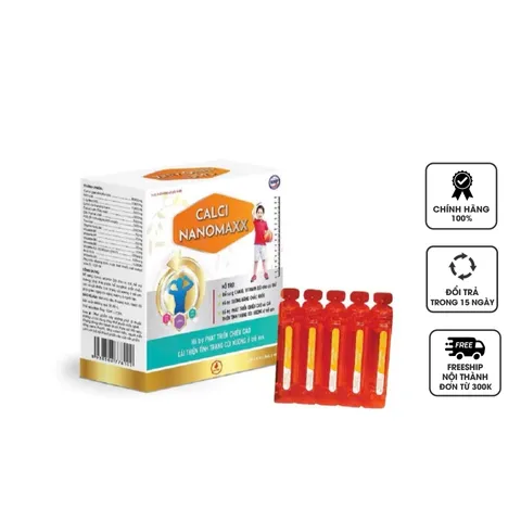 Calci Nanomaxx Bổ Sung Canxi Cho Bé - Hỗ Trợ Phát Triển Chiều Cao và Bảo Vệ Xương Khớp - An Toàn và Hiệu Quả