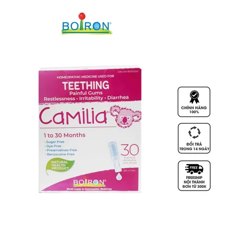 Siro Camilia Giảm Đau Khi Bé Mọc Răng - Hỗ Trợ Từ Thiên Nhiên, An Toàn Cho Trẻ Em từ 1 Tháng Tuổi