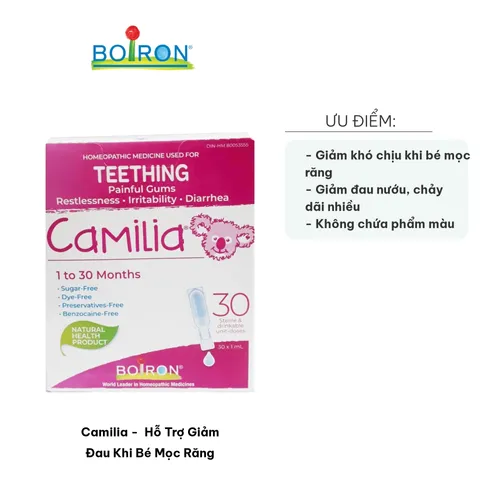 Siro Camilia Giảm Đau Khi Bé Mọc Răng - Hỗ Trợ Từ Thiên Nhiên, An Toàn Cho Trẻ Em từ 1 Tháng Tuổi