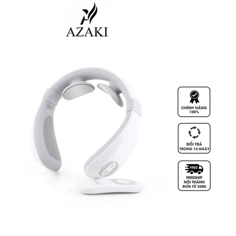 Máy Massage Cổ Thông Minh Azaki N109 - Thiết Bị Giảm Căng Thẳng Vùng Cổ Vai Gáy, Gọn Nhẹ Tiện Dụng, Công Nghệ Xung Điện EMS