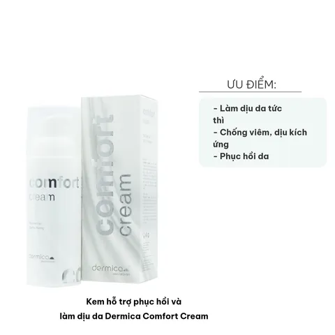 Kem Dưỡng Da Dermica Comfort Cream 50ml - Hỗ Trợ Phục Hồi, Làm Dịu Da Yếu, Nhạy Cảm, Cấp Ẩm 24 Giờ - Chăm Sóc Da Tối Ưu