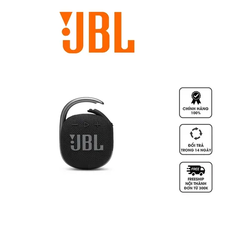 Loa Bluetooth JBL Clip 4 - Chống Nước, Kháng Bụi IP67, Thiết Kế Nhỏ Gọn, Âm Thanh Chất Lượng Cao, Dùng Ngoài Trời, Màu Đỏ