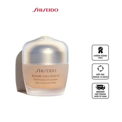 Kem Nền Shiseido Future Solution LX Total Radiance Foundation E 30ml - Kem Chống Lão Hóa, Dưỡng Da Mịn Màng, Tươi Sáng