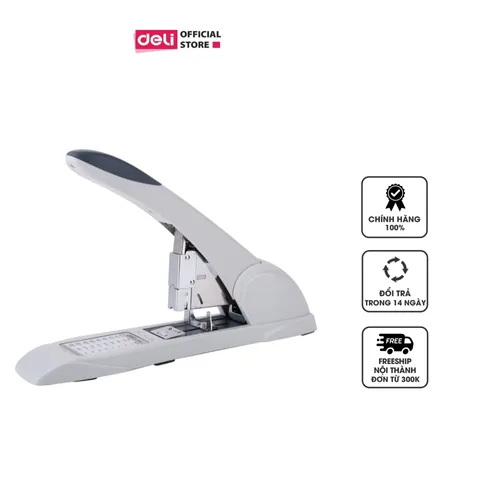 Dập Ghim Deli E0395 Cỡ Lớn - Chất Liệu TPE Bền Bỉ, Dập Được 210 Trang - Dụng Cụ Văn Phòng Tiện Dụng