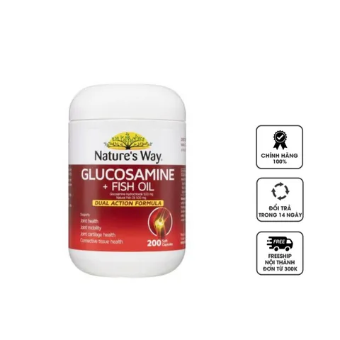 Viên uống Glucosamine và Dầu cá Nature's Way