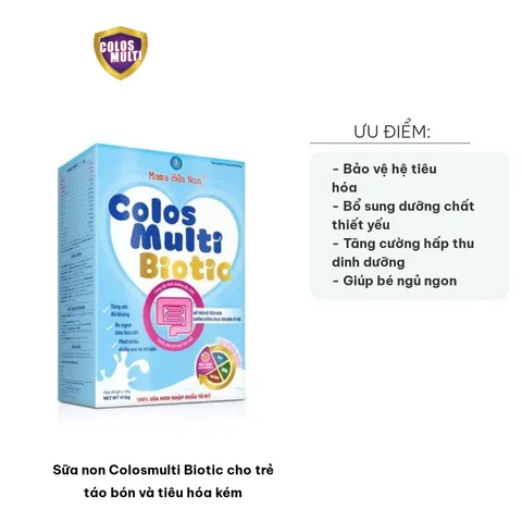 Sữa non Colosmulti Biotic cho trẻ táo bón - Dinh dưỡng cải thiện tiêu hóa và sức khỏe cho bé từ 6 tháng tuổi