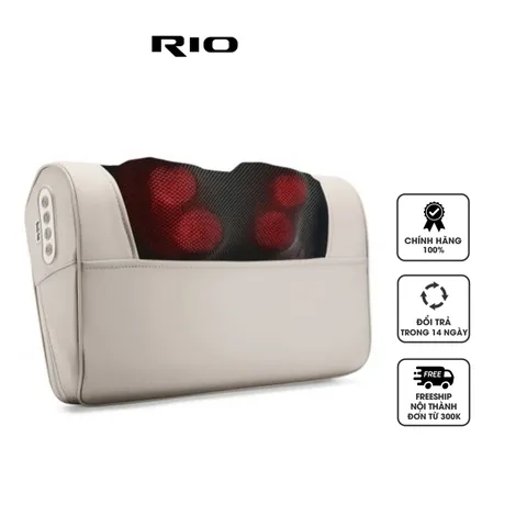 Gối Massage Hồng Ngoại Đa Năng Công Nghệ 3D Rio Mano - Thiết Bị Massage Toàn Cơ Thể, Giúp Giảm Căng Thẳng và Thư Giãn