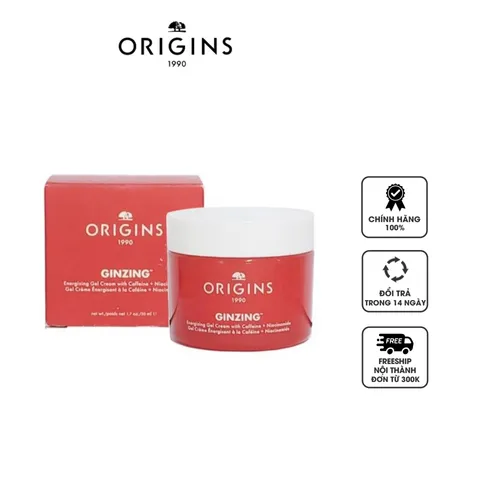 Kem Dưỡng Sáng Da Origins GinZing Energy-Boosting Gel 50ml - Dưỡng Ẩm, Phục Hồi Da Tươi Tắn & Rạng Rỡ