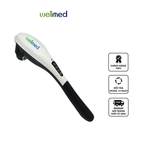 Máy Massage Cầm Tay Wellmed HY-5612 - Thiết Bị Massage 5 Chế Độ Với 4 Đầu Massage Chuyên Dụng, Giải Tỏa Căng Thẳng Từ Đầu Đến Chân