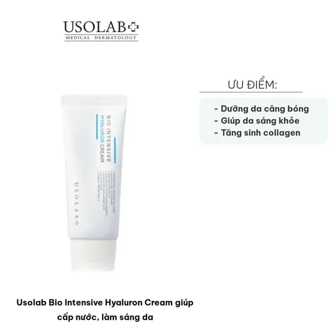 Kem Dưỡng Usolab Bio Intensive Hyaluron Cream 50ml - Cấp Nước và Làm Sáng Da, Dưỡng Ẩm Chuyên Sâu Cho Tất Cả Các Loại Da