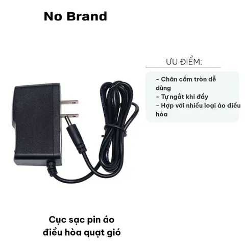 Cục Sạc Pin Áo Điều Hòa Quạt Gió 8.4V - Thiết Bị Tiện Lợi Cho Mùa Hè, Tự Ngắt Khi Đầy, Phù Hợp Với Nhiều Loại Áo Điều Hòa